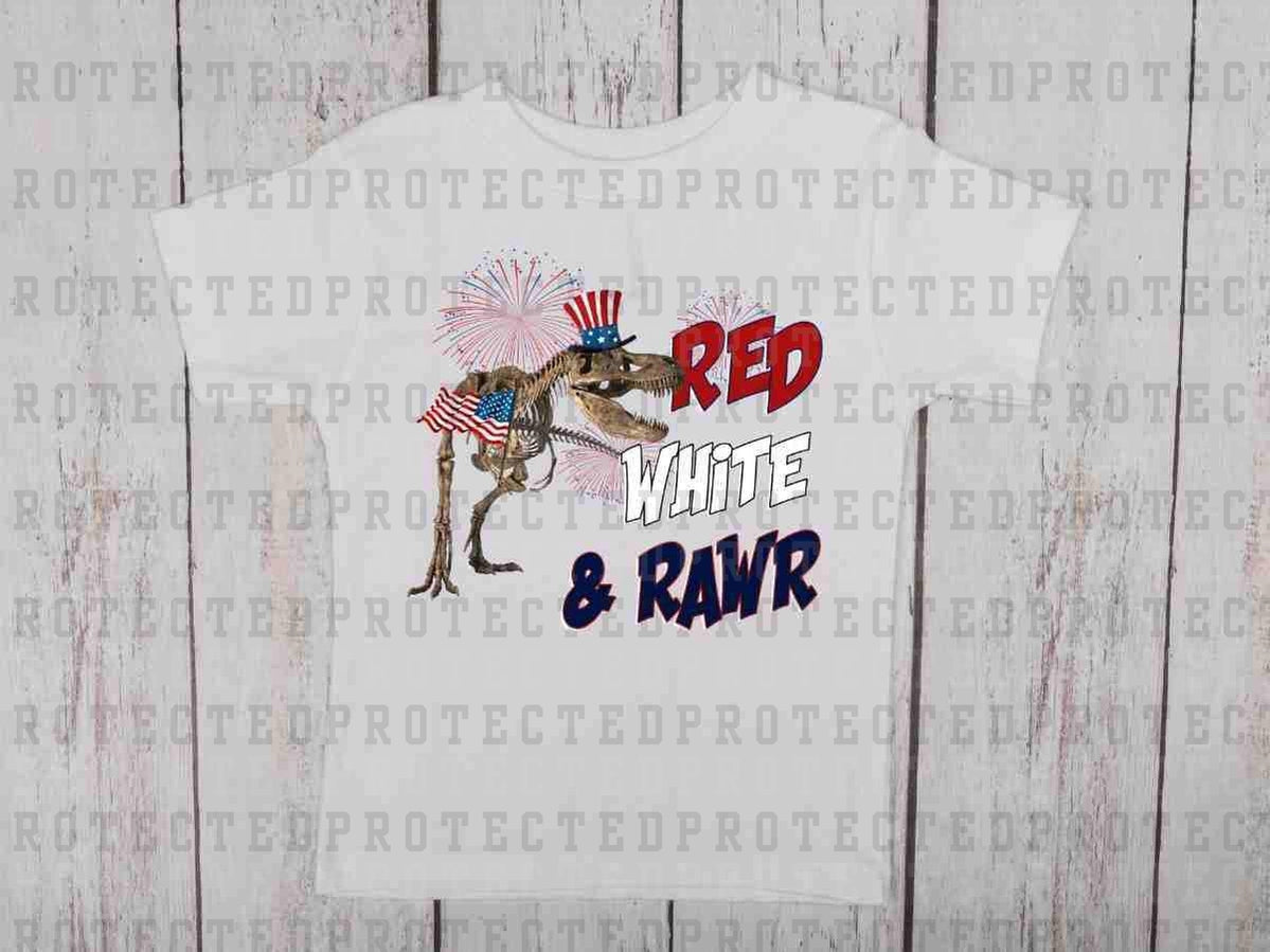 RED WHITE & RAWR FIREWORKS - DTF TRANSFER