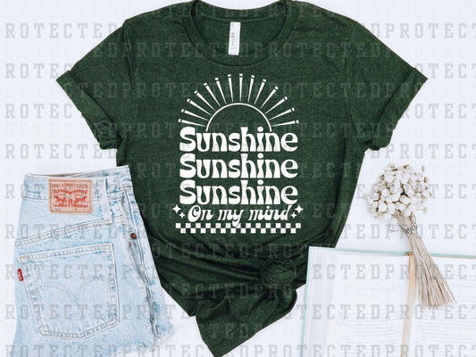 SUNSHINE x3 ON MY MIND *SINGLE COLOR* - DTF TRANSFER