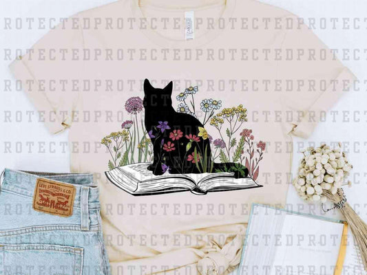 CAT FLORAL BOOK - DTF TRANSFER