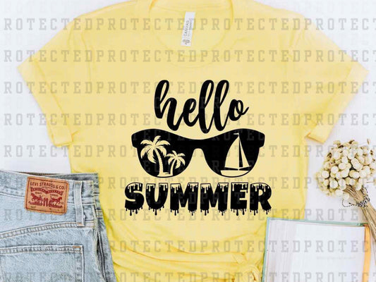 HELLO SUMMER *SINGLE COLOR* - DTF TRANSFER