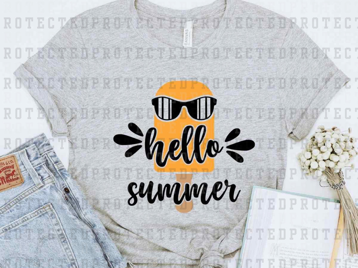 HELLO SUMMER POPSICLE - DTF TRANSFER