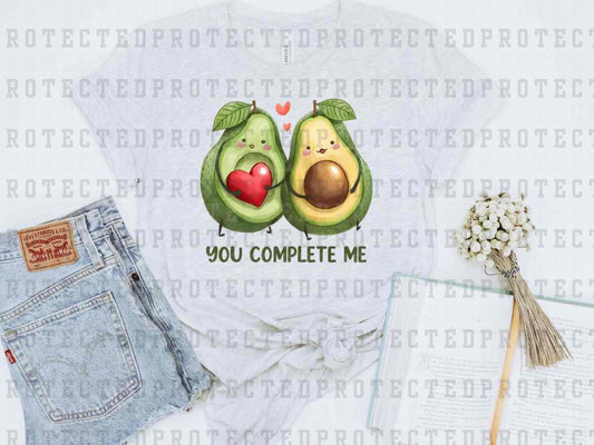 YOU COMPLETE ME AVOCADO - DTF TRANSFER