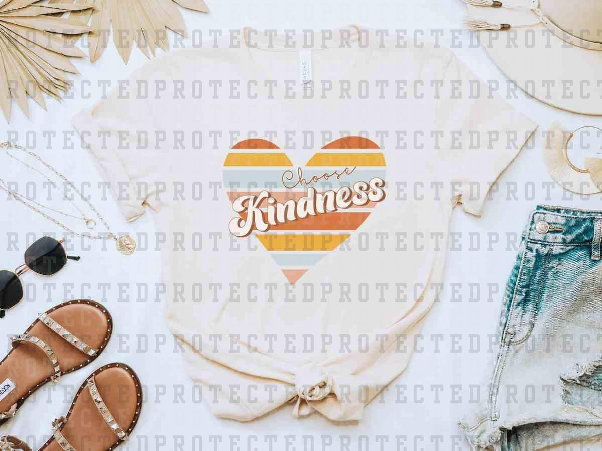 CHOOSE KINDNESS HEART - DTF TRANSFER