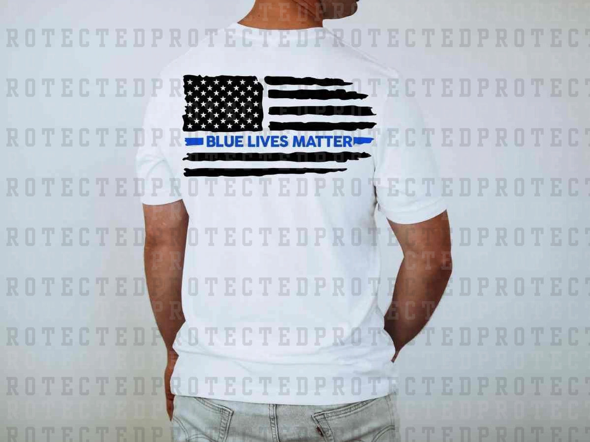 BLUE LIVES MATTER - DTF TRANSFER