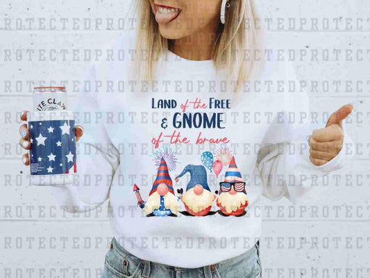 LAND OF THE FREE & GNOME OF THE BRAVE - DTF TRANSFER