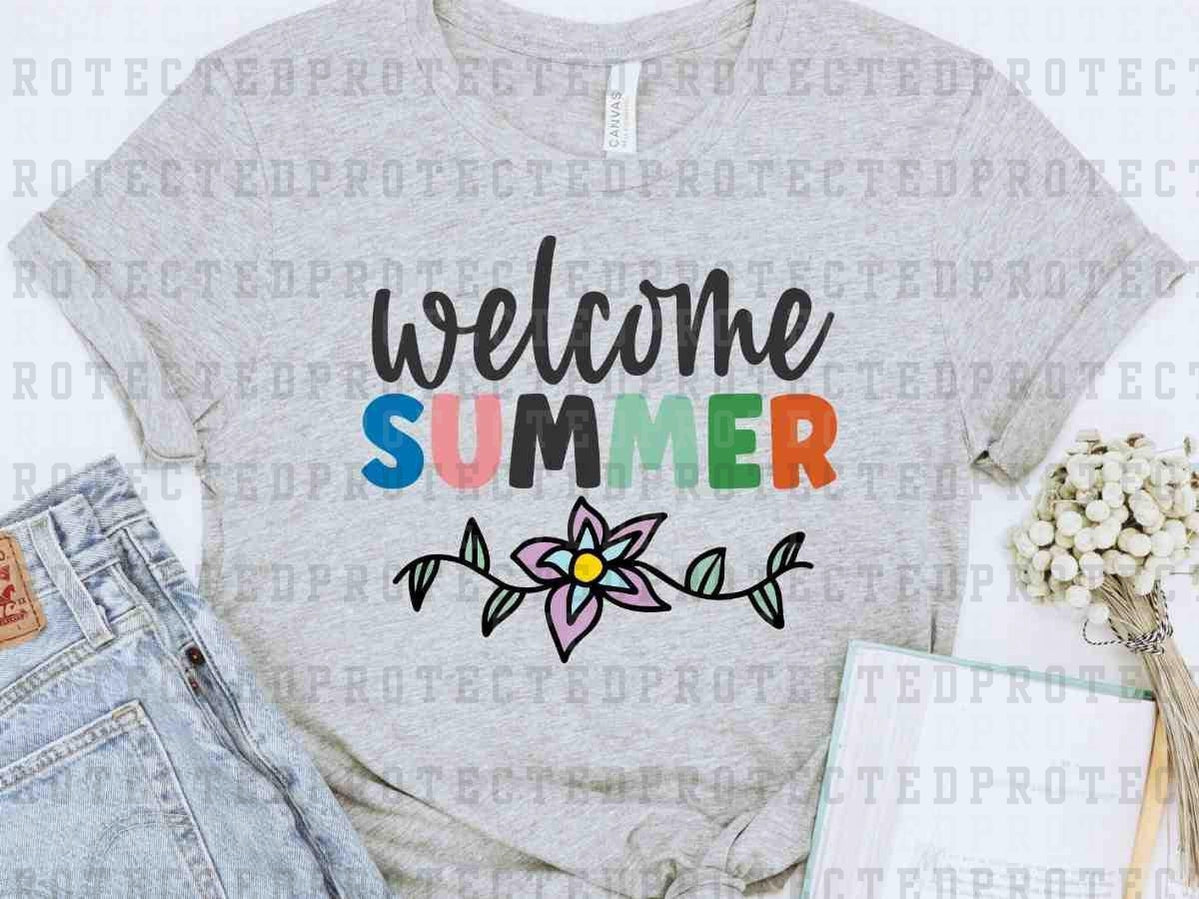 WELCOME SUMMER FLOWER - DTF TRANSFER