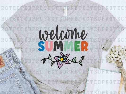 WELCOME SUMMER FLOWER - DTF TRANSFER