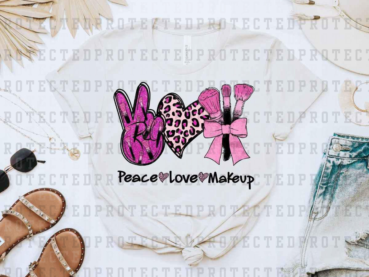 PEACE LOVE MAKEUP - DTF TRANSFER