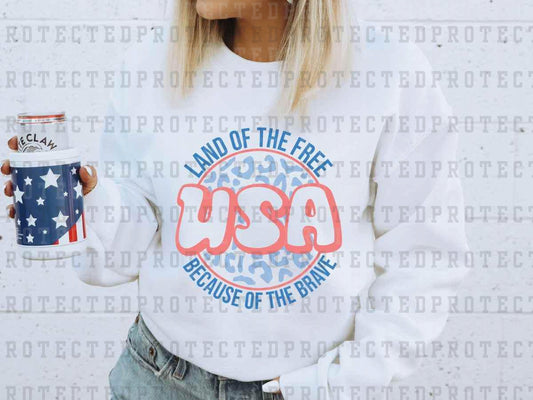 LAND OF THE FREE USA - DTF TRANSFER