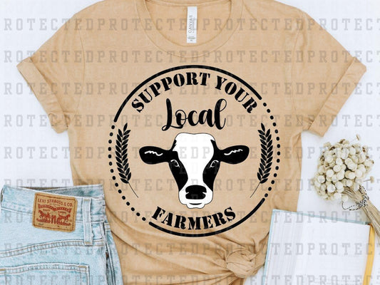 SUPPORT YOUR LOCAL FARMERS COW - DTF TRANSFER