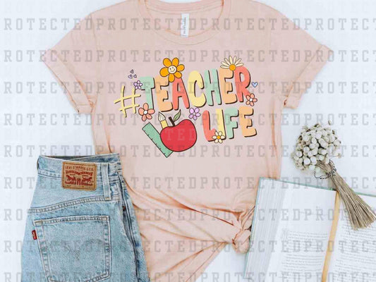 #TEACHER LIFE APPLE - DTF TRANSFER