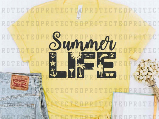 SUMMER LIFE *SINGLE COLOR* - DTF TRANSFER