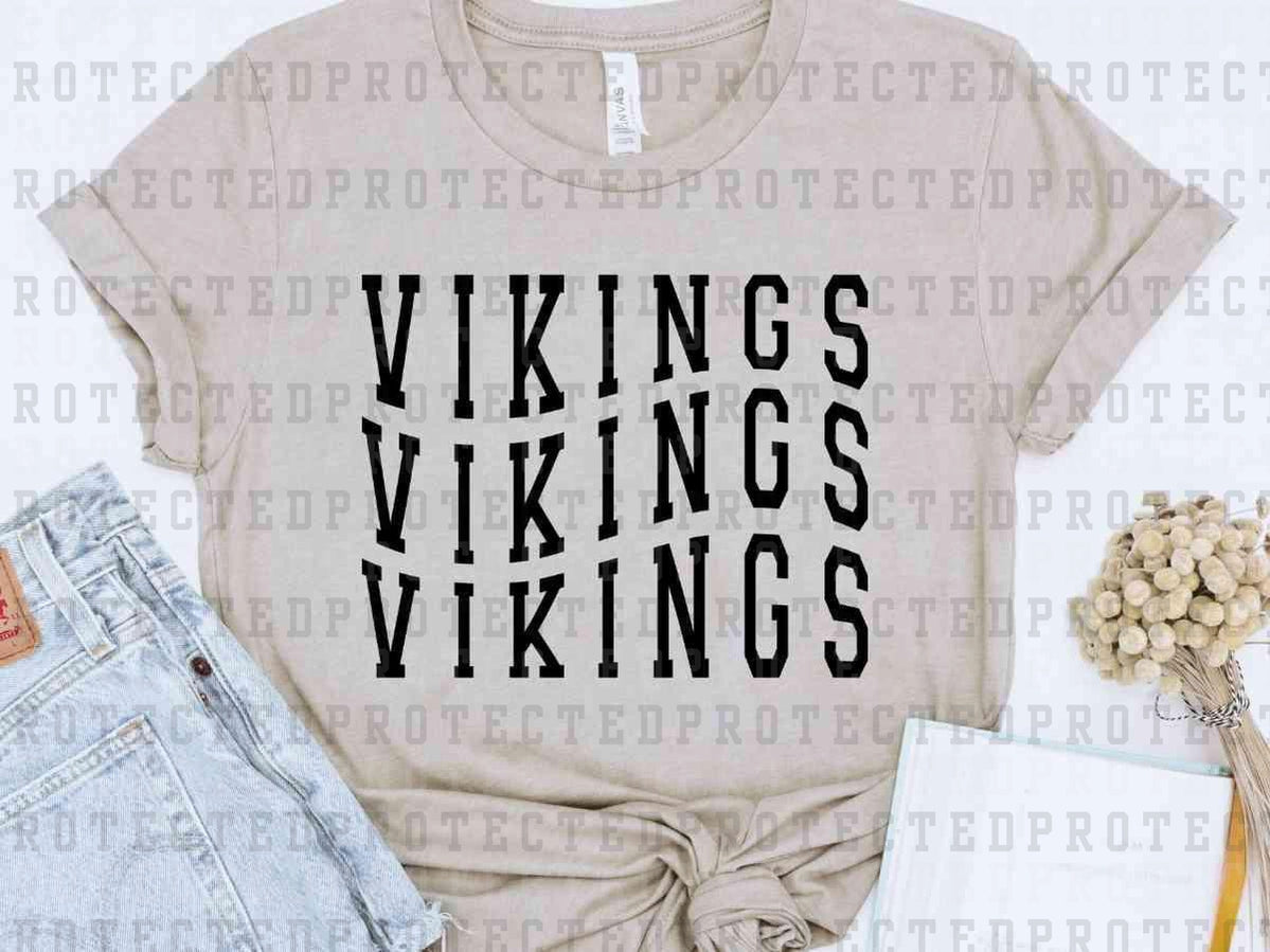 VIKINGS x3 *SINGLE COLOR* - DTF TRANSFER