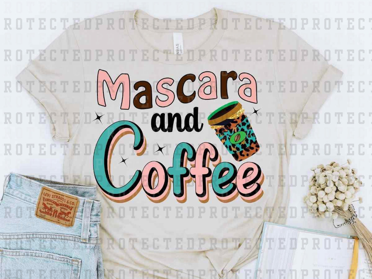 MASCARA AND COFFEE - DTF TRANSFER