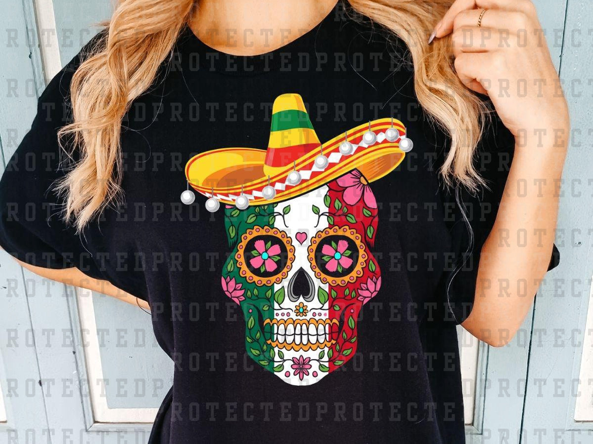 SUGAR SKULL SOMBRERO - DTF TRANSFER