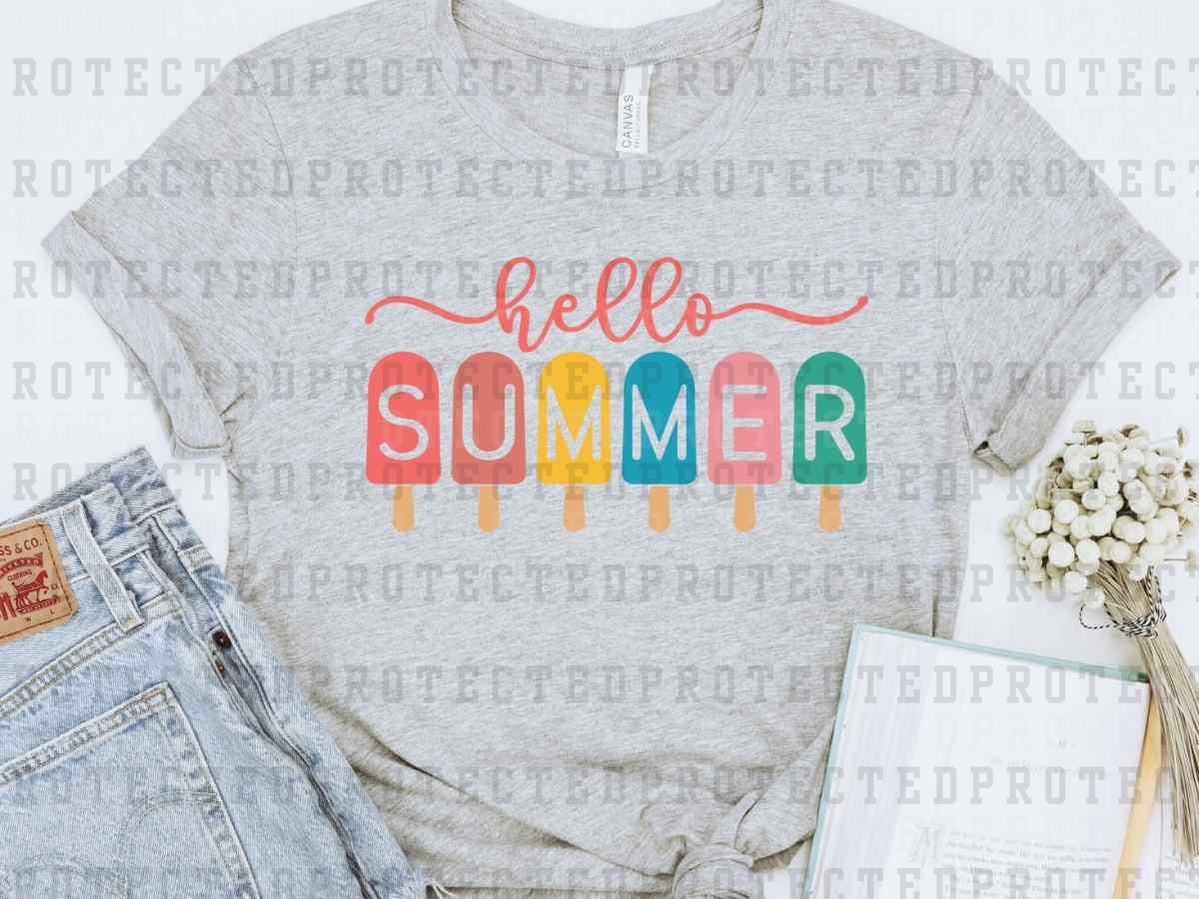 HELLO SUMMER - DTF TRANSFER