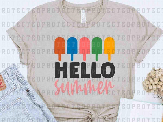 HELLO SUMMER POPSICLES - DTF TRANSFER