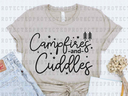 CAMPFIRES AND CUDDLES *SINGLE COLOR* - DTF TRANSFER