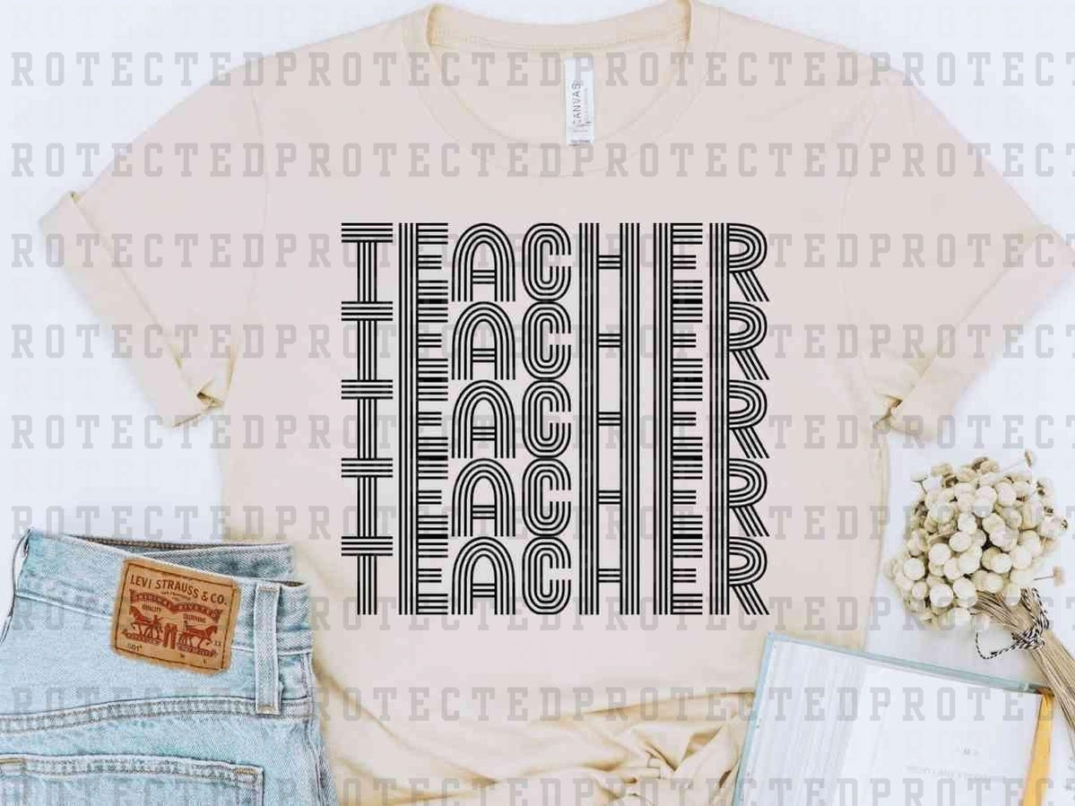 TEACHER x5 *SINGLE COLOR* - DTF TRANSFER